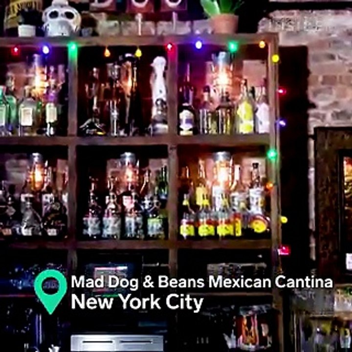An NYC bar serves a 100-ounce margarita tower — and you need at least four people to finish it