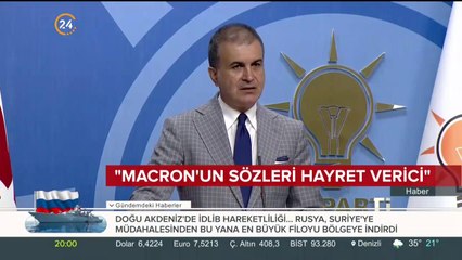 Ömer Çelik'ten Macron'a yanıt