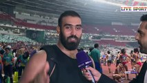 لقاء مع  البطل مصطفى كاظم بعد حصوله على المداليه الفضيه في رمي القرص  اولمبيات جاكارتا 2018