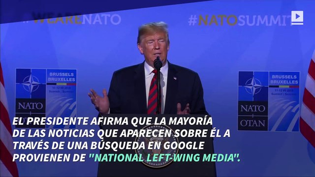 Acusa Trump a Google de suprimir noticias positivas sobre su administración