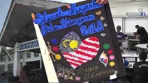 School delivers special card for Malaysia through Dr M