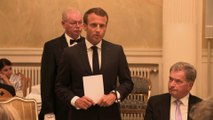 Toast du Président de la République, Emmanuel Macron lors du diner officiel à Helsinki