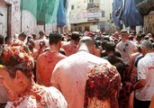 Spain's Tomato Festival Ends with Everyone Covered in Tomato Juice