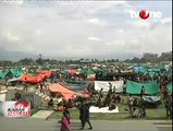 Pengungsi Nepal Tempati Puluhan Tenda di Kathmandu