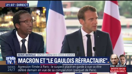 Macron et "le Gaulois réfractaire": "Il ne faut pas faire l'exégèse de quelque chose d'ironique", estime le député LaRem Hervé Berville