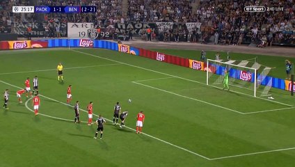 Salvio E. (Penalty) Goal HD - PAOK (Gre) 1-2 Benfica (Por) 29.08.2018