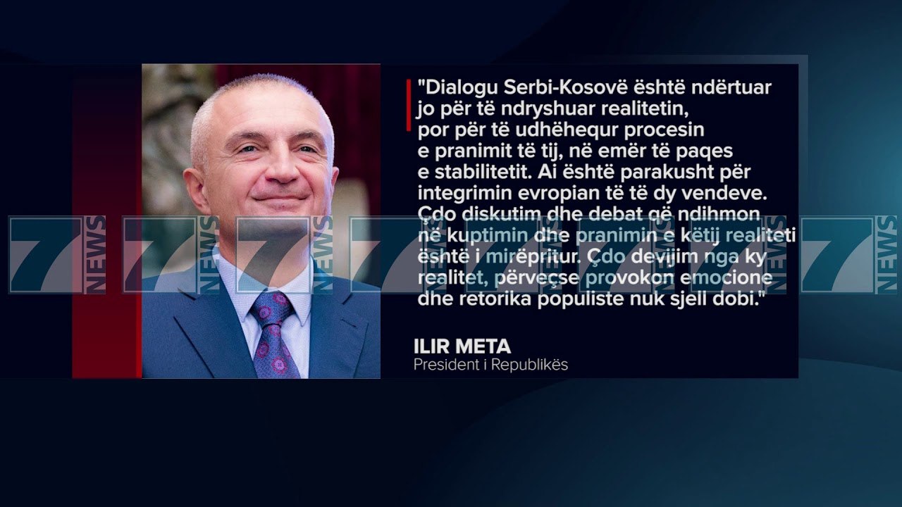 PRESIDENTI META KUNDER PREKJES SE KUFIJVE TE KOSOVES - News, Lajme - Kanali 7