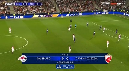 Munas Dabbur Goal HD - Salzburg (Aut) 1-0 FK Crvena zvezda (Srb) 29.08.2018