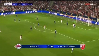 Munas Dabbur Goal HD - Salzburg (Aut) 1-0 FK Crvena zvezda (Srb) 29.08.2018