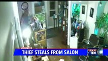 Thief Causes Over $1,000 in Damages After Breaking into Salon to Steal $30