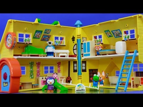 [개봉]즐거운 뽀로로 하우스 개봉 친구들인 패티, 루피, 에디, 포비, 크롱이 살아요.