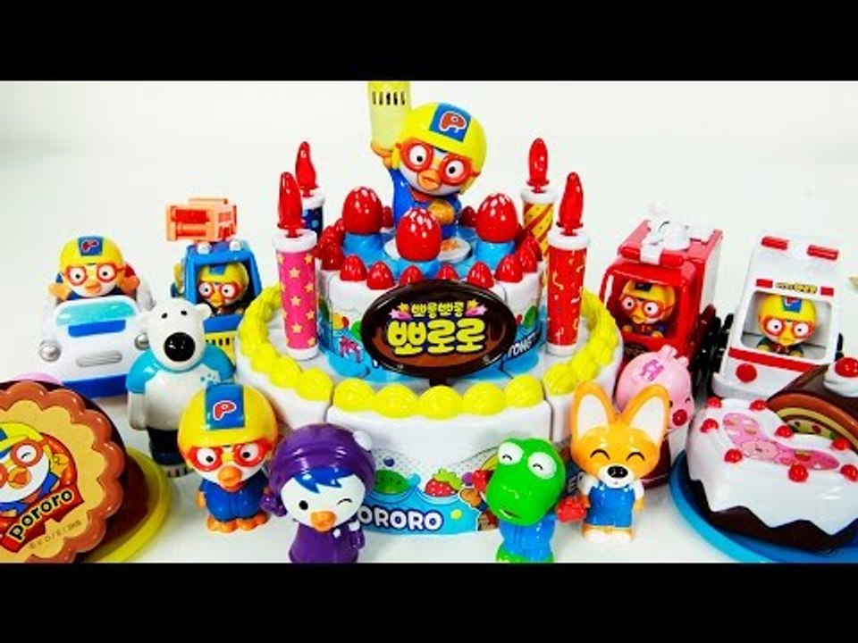 [놀이]후~ 불면 꺼지는 뽀로로 멜로디 생일 케이크 장난감 놀이 뽀로로 멜로디 생일 케이크  케이크 패티, 루피, 크롱, 포비, 에디, 뽀로로