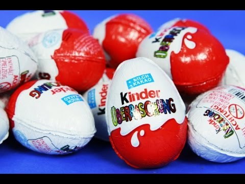 킨더 초콜릿 서프라이즈 에그 알까기! 킨더초콜릿 & 킨더에그 & 킨더서프라이즈에그, 킨더 위버라숑 | CarrieAndToys