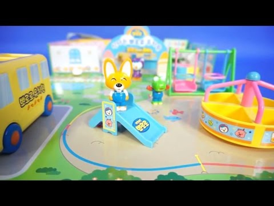 뽀롱뽀롱 뽀로로 신나는 뽀로로 유치원 놀이 뽀로로 유치원버스 뽀로로 친구들 장난감 Pororo Kindergarten Playset Toys детский сад Игрушки