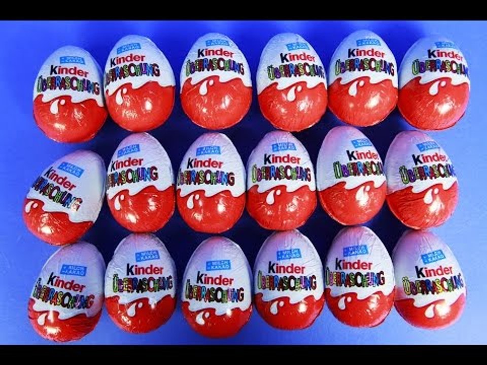 [Surprise eggs] 킨더 초콜릿 서프라이즈 에그 알까기 서프라이즈 파티! 킨더에그 킨더 위버라숑 | CarrieAndToys
