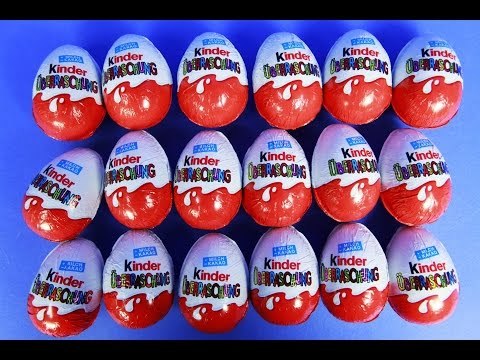 [Surprise eggs] 킨더 초콜릿 서프라이즈 에그 알까기 서프라이즈 파티! 킨더에그 킨더 위버라숑 | CarrieAndToys