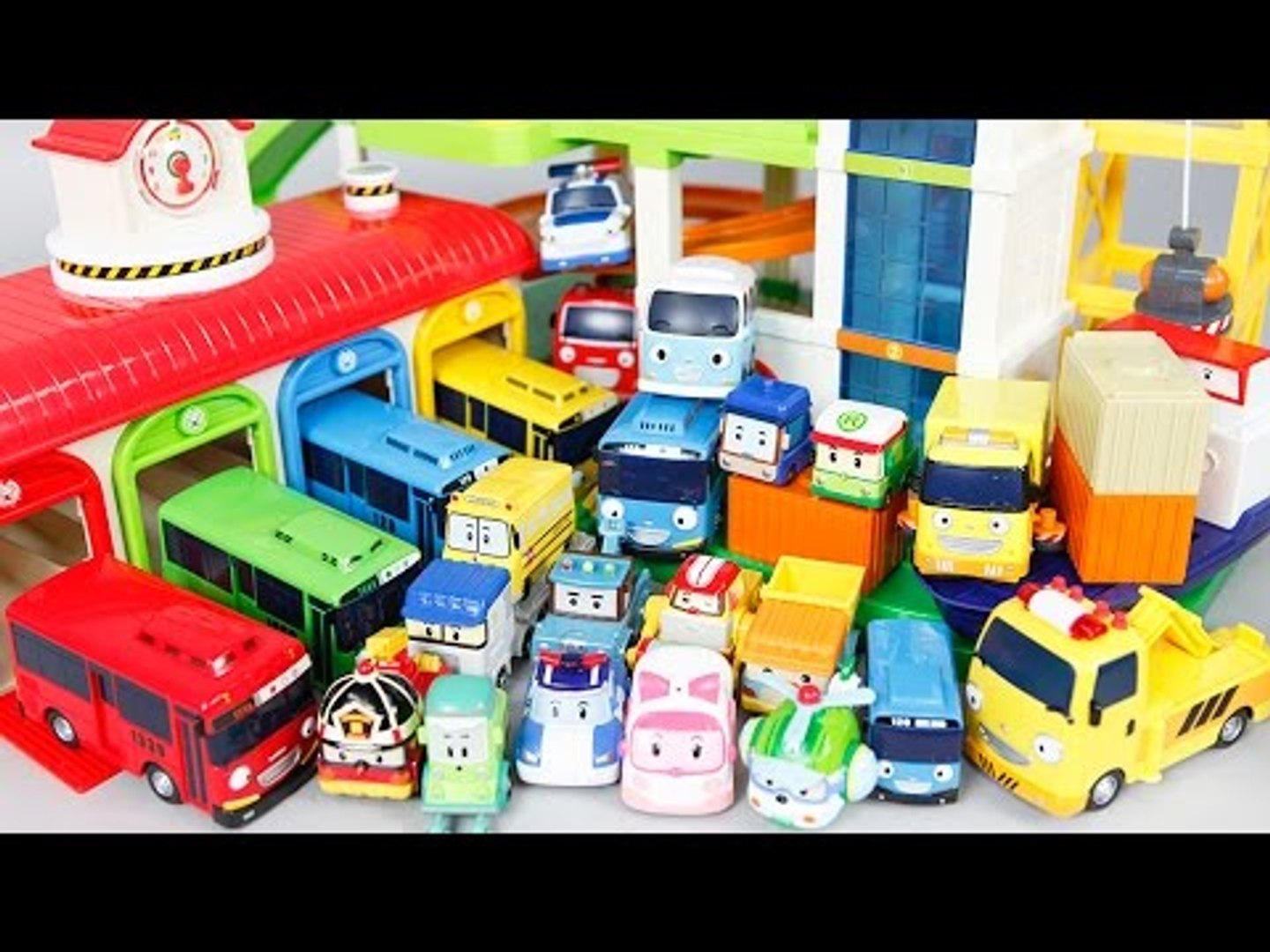 로보카폴리 다이캐스팅 장난감 타요 중앙차고지 빙글빙글 주차장 플레이 Tayo & Robocar Poli Toys ТАЙО &  Робокар Поли Игрушки