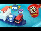 Robocar Poli Shower cup toys 로보카폴리 사워컵 장난감 목욕놀이 마린 씨씨 타요 물놀이 Робокар Поли CarrieAndToys