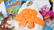 촉촉이 모래 공룡 피규어 세트와 파워레인저 다이노포스 장난감 놀이 | CarrieAndToys