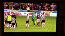 Ayoze Pérez goes crazy at full time after being denied a clear penalty!