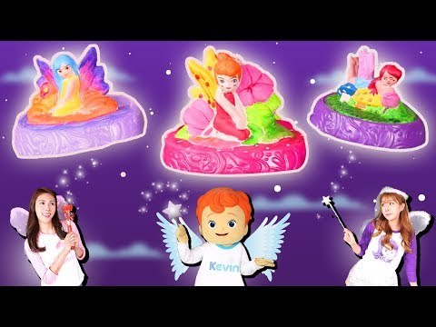 돌로 변한 요정의 마법을 풀어주세요! 캐리와 줄리의 빛나는 요정 만들기 | 캐리와장난감친구들
