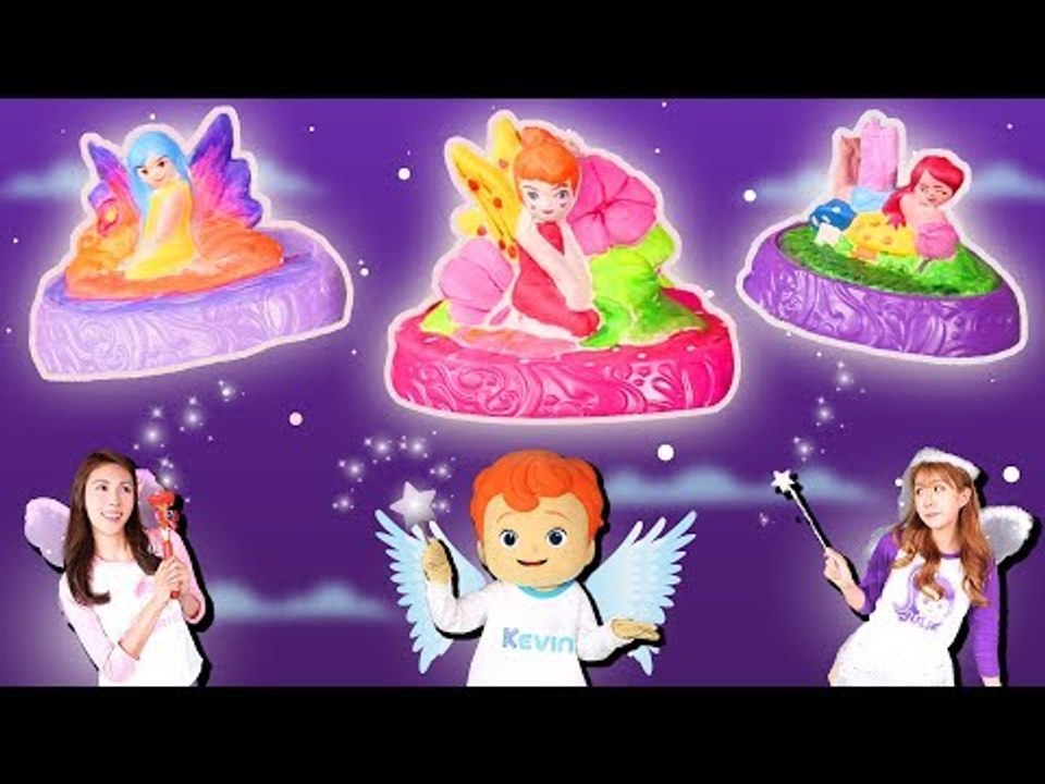돌로 변한 요정의 마법을 풀어주세요! 캐리와 줄리의 빛나는 요정 만들기 | 캐리와장난...