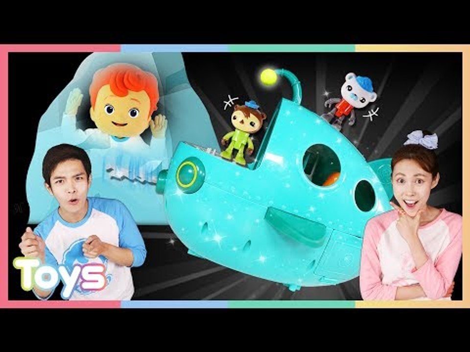 캐리와 캐빈의 옥토넛 탐험선A를 타고 얼음 속에 갇힌 바닷속 친구들 구하기!ㅣ캐리와장...