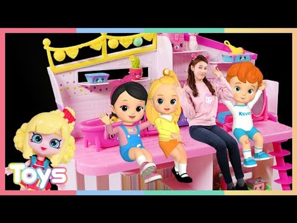 캐리와 꼬마 친구들의 샾킨즈[Shopkins] 해피플레이스와 해피데코 장난감 놀이ㅣ캐리와장난감친구들