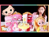 페어리쥬쥬 릴리의 핑크주방으로 캐리와 꼬마캐리의 장난감 인형 소꿉놀이ㅣ캐리와장난감친구들
