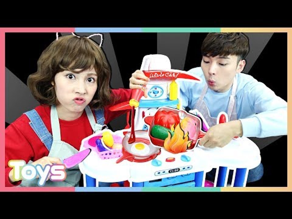 보글보글 캐리 쉐프놀이 장난감으로 햄버거, 파스타, 비빔밥까지? 맛있는 요리 놀이!...