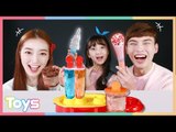 아이스 뽁뽁 장난감으로 아이스크림 만들기 놀이| 캐리와장난감친구들