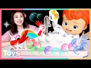 캐리와 꼬마캐빈의 물이 나오는 똘똘이 설거지 장난감 소꿉놀이ㅣ캐리와장난감친구들