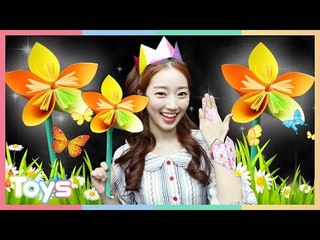 색종이 공주 왕관과 하트 반지 팔찌 만들기 종이접기 놀이 DIY l 캐리와장난감친구들