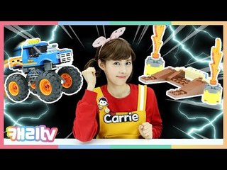 [블럭놀이] 레고 시티 몬스터 트럭 자동차 묘기 경주 대회 60180