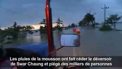Rupture d'un barrage en Birmanie, des milliers de déplacés