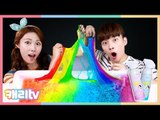 [캐리와장난감친구들] 캐리팝으로 무지개 버블 슬라임 만들기 놀이