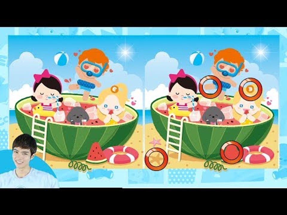 캐빈과 꼬마캐리의 집중력은?! 캐리와 친구들 틀린 그림 찾기 게임 l 캐리앤 플레이