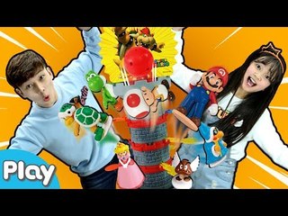 아슬아슬~ 안돼! 슈퍼마리오 흔들타워 밸런스 게임 l 캐리앤 플레이