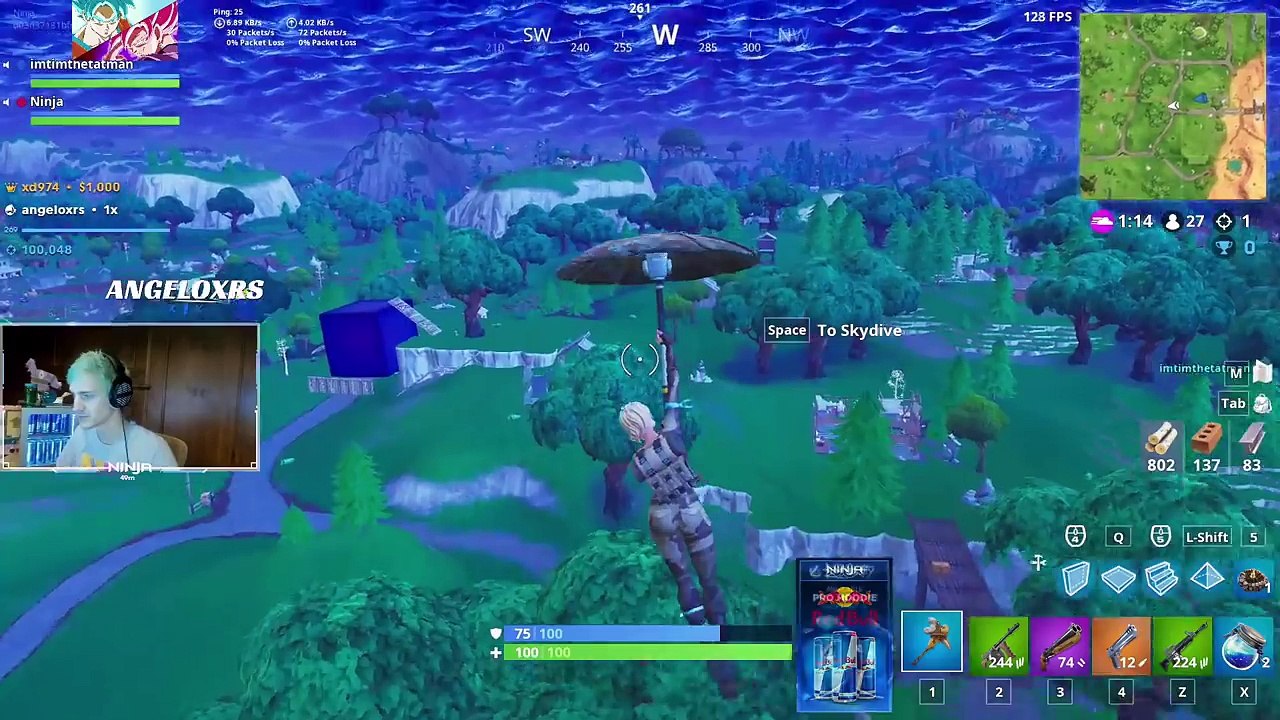 Streamers Use The NEW SHOCKWAVE GRENADE For The First Time