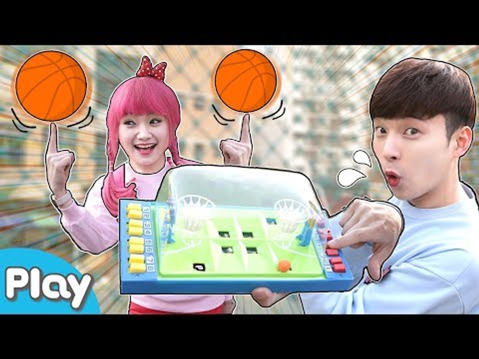 슛! 골인~ 장난감 농구 vs 진짜 농구 배틀 대결 놀이 l 캐리앤 플레이