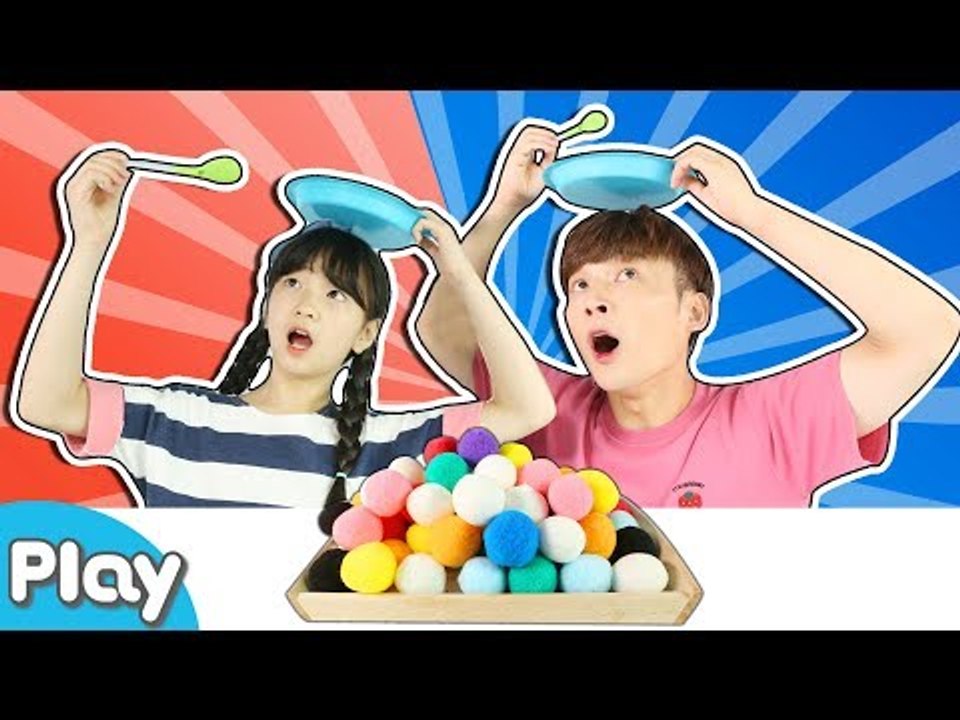 촉감 놀이! 미세한 감각을 느껴보자~ 폼폼이 챌린지 배틀 게임 l CarrieTV_Play