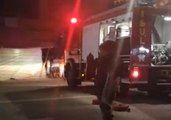 Firefighters Arrive at Night Market After Deadly Bombing in Isulan, Philippines