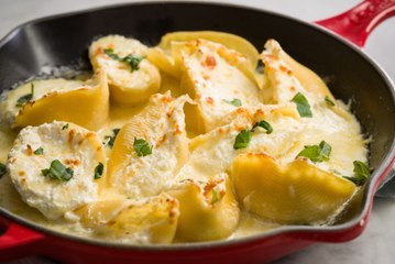 Four Cheese Stuffed Shells Are The Cheesiest Dinner Ever