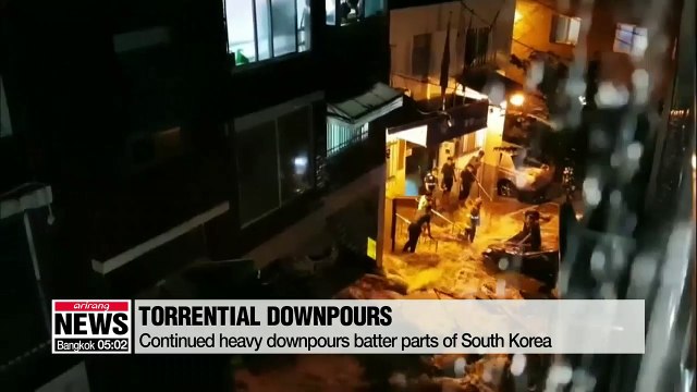Continued heavy downpours batter parts of South Korea