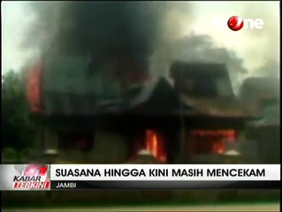 Pasca  Pembakaran, Suasana Disekitar Mapolsek Limun Masih Mencekam