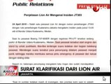 Penjelasan Resmi Lion Air Terkait Ledakan Mesin Pesawat