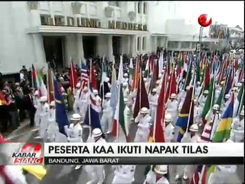Presiden Jokowi dan Delegasi KAA Lakukan Napak Tilas