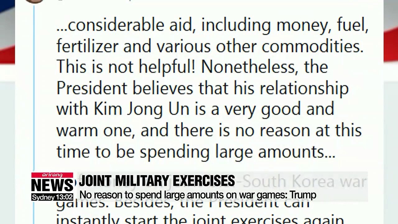 No reason to be spending large amounts of money on joint U.S.-South Korea war games: White House