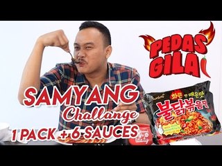 Pedas Gila - Mie Terpedas Dengan 6 Bumbu #SamyangChallenge