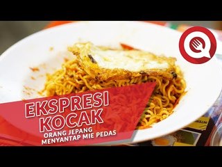 Orang Jepang Nyobain Indomie Pedas